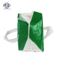 PE printed logo loop handle shopping bag with plastic loops